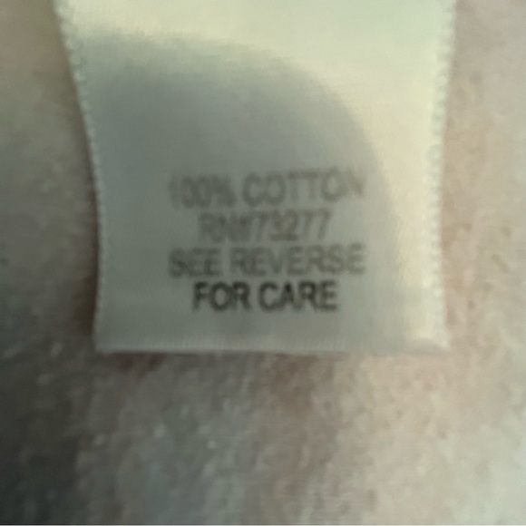 Croft & Barrow red white yellow orange striped tee 100% cotton soft Size L - Picture 8 of 9